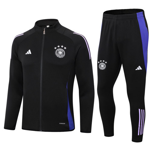 24-25 Germany Black Jacket Tracksuit