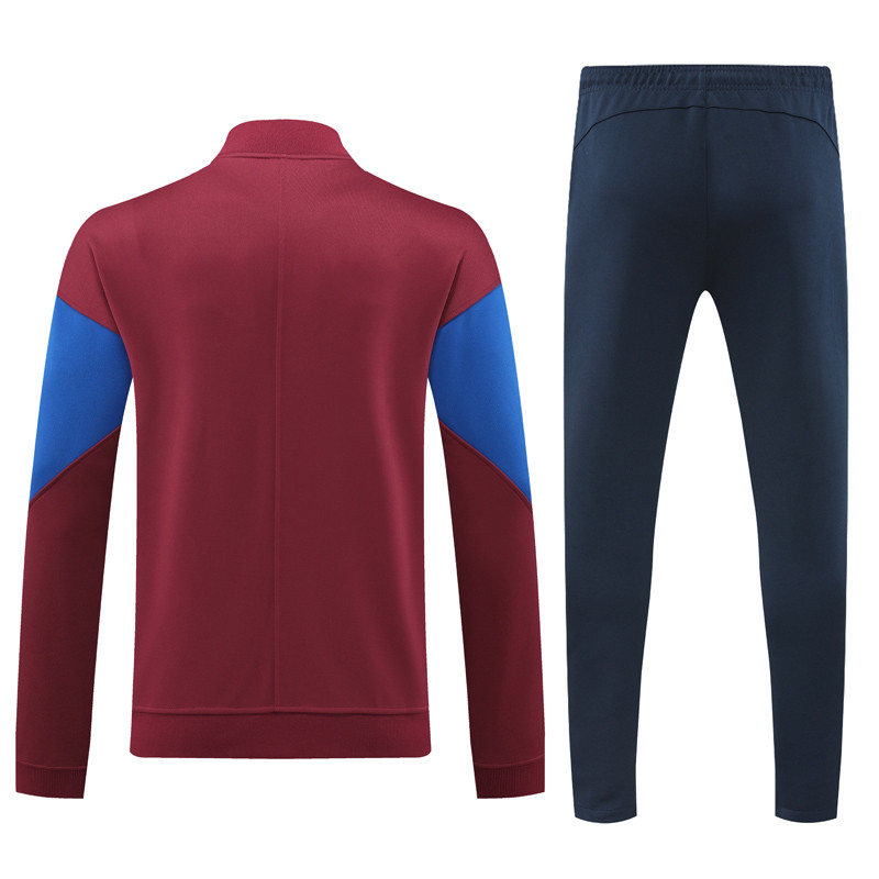 24-25 Mens Barcelona Jujube red Jacket Tracksuit  suit