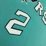 22-23 Sa Spurs LEONARD #2 Green City Edition Top Quality Hot Pressing NBA Jersey