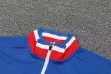 24-25 France Fancy Blue Jacket Tracksuit