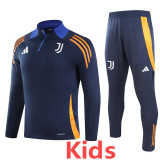 24-25 JUV Royal blue Kids Half Pull Tracksuit