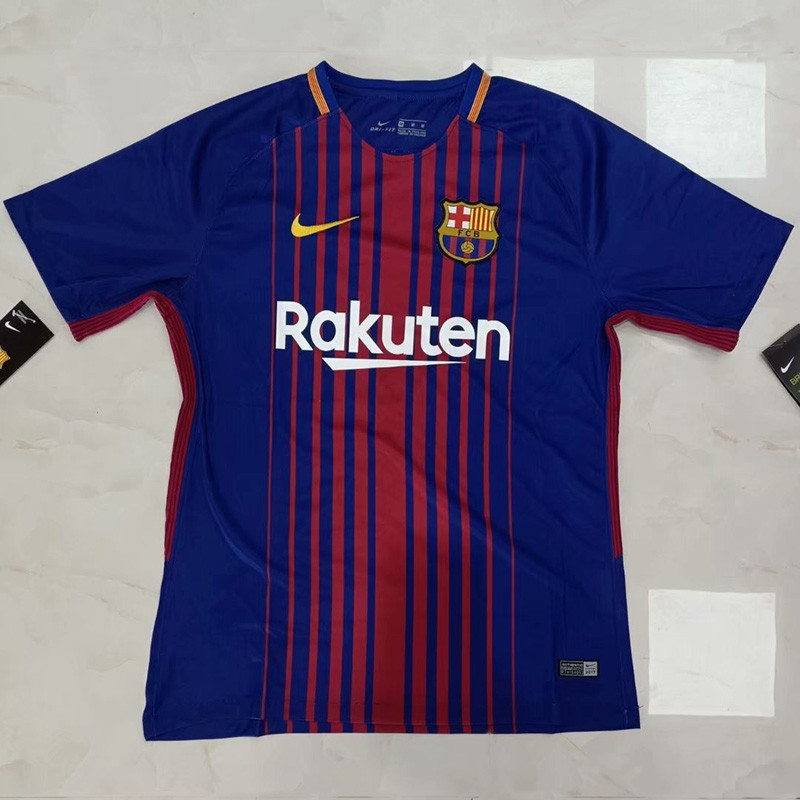 2017-2018 Mens Barcelona  Home Retro Soccer Jersey