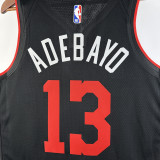 23-24 HEAT ADEBAYO #13 Black City Edition Top Quality Hot Pressing NBA Jersey