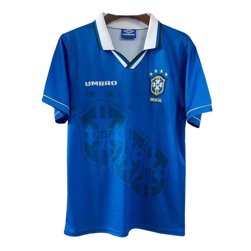 Mens Brazil Retro Away Jersey 1994