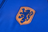 24-25 Netherlands Fancy Blue Half Pull Tracksuit (半拉链)