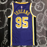 LAKERS TOSCAN #95 Purple Top Quality Hot Pressing NBA Jersey