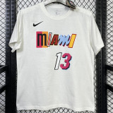 T148 HEAT ADEBAYO #13 White High Quality Casual T-Shirt