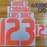 24-25 Colombia Away Fans Soccer Jersey