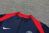 24-25 PSG Royal blue Half Pull Tracksuit