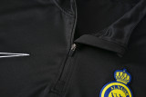 24-25 Al-Nassr Black Half Pull Tracksuit