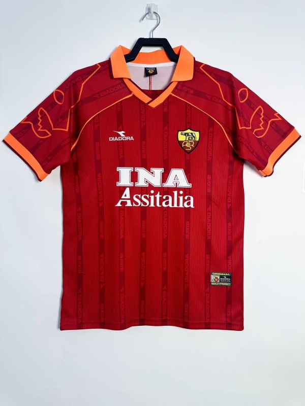 Mens Roma Retro Home Jersey 1999/2000
