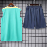 24-25 Club America Light green Tank top and shorts suit