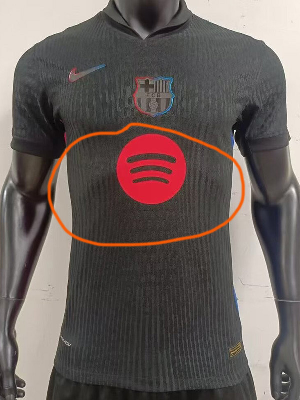 24-25 Mens Barcelona  Away Player Version Soccer Jersey