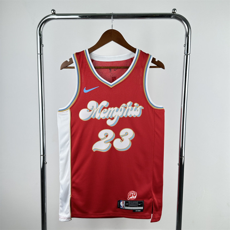 Mens Memphis Grizzlies Nike Red 2024/25 Swingman Jersey - City Edition