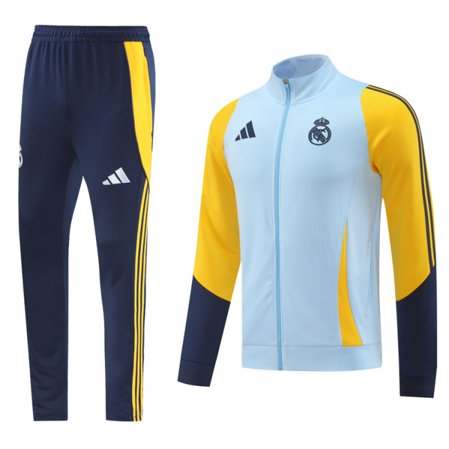 24-25  Real Madrid  Light blue Jacket Tracksuit suit