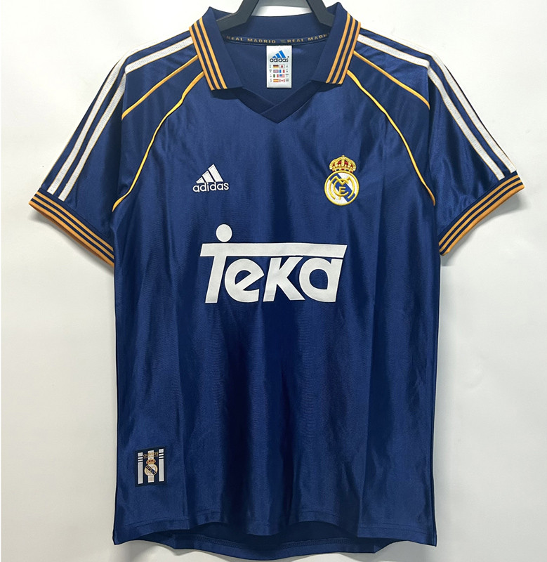 1998-1999 Real Madrid  Third Retro Soccer Jersey