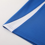 2024 AD Fancy Blue Half Pull Tracksuit