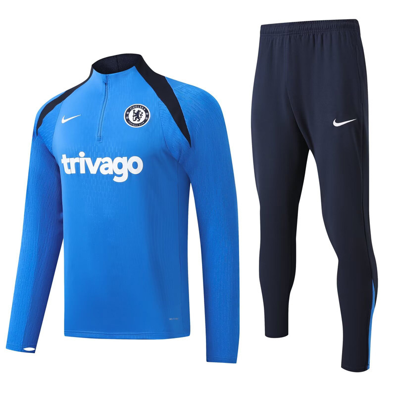24-25 CHE Fancy blue Half Pull Tracksuit