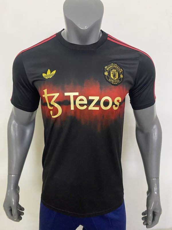 Mens Manchester United Chinese New Year Special Edition Black Jersey 2025