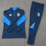 24-25 Porto Royal blue Half Pull Tracksuit