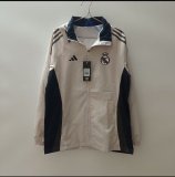 Mens Real Madrid All Weather Windrunner Jacket Cream 2024/25