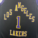 23-24 LAKERS RUSSELL #1 Black City Edition Top Quality Hot Pressing NBA Jersey