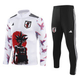 24-25 Japan White Half Pull Tracksuit