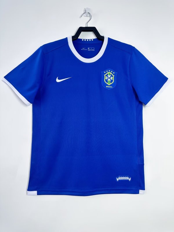 Mens Brazil Retro Away Jersey 2006