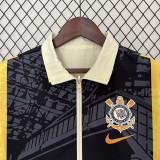 24-25 Corinthians khaki & Black Double Sided Windbreaker