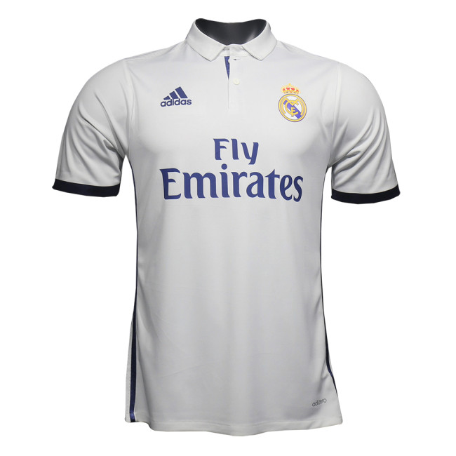 Mens Real Madrid Retro Home Authentic Jersey 2016/17 - Match