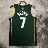 22-23 Celtics BROWN #7 Green City Edition Top Quality Hot Pressing NBA Jersey