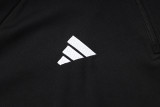 24-25 AD Black Half Pull Tracksuit