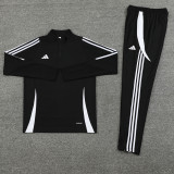 2024 AD Black Half Pull Tracksuit