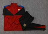 Kids Barcelona Jacket + Pants Training Suit Burgundy 2024/25