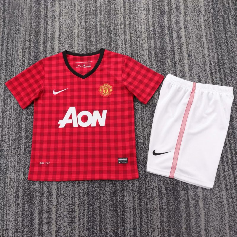 Kids Retro Manchester United Home Jersey 2012/13