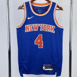 22-23 KNICKS ROSE #4 Blue Top Quality Hot Pressing NBA Jersey