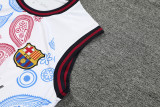 24-25 Mens Barcelona White Vest Short traning suit
