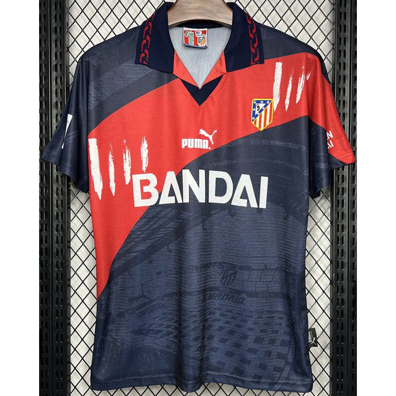 1996-1997 Atletico Madrid  Away Retro Soccer Jersey