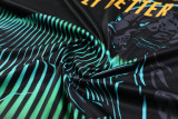 24-25 Real Madrid Black green Vest Short traning suit