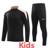 2024 NK Black Kids Half Pull Tracksuit