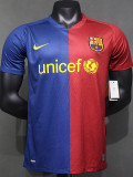 2008-2009 Mens Barcelona Home Player Version  Retro Soccer Jersey