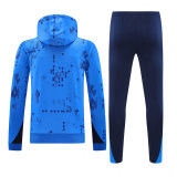 Mens Chelsea Hoodie Sweatshirt + Pants Training Suit Blue Patterns 2024/25