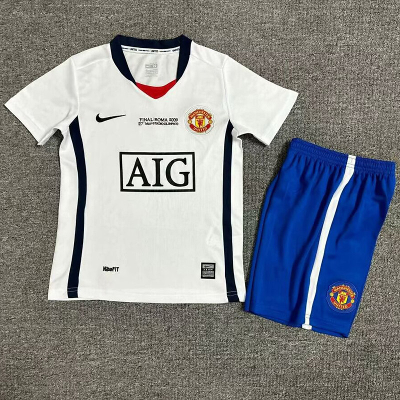 2008-2009 Man Utd Home Kids Retro Soccer Jersey
