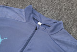24-25 Man City Gray Half Pull Tracksuit