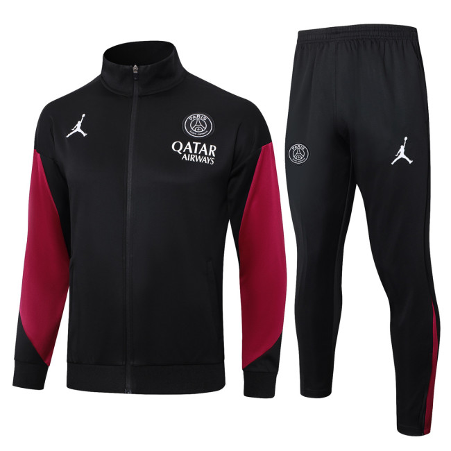 Mens PSG x Jordan Jacket + Pants Training Suit Black 2024/25