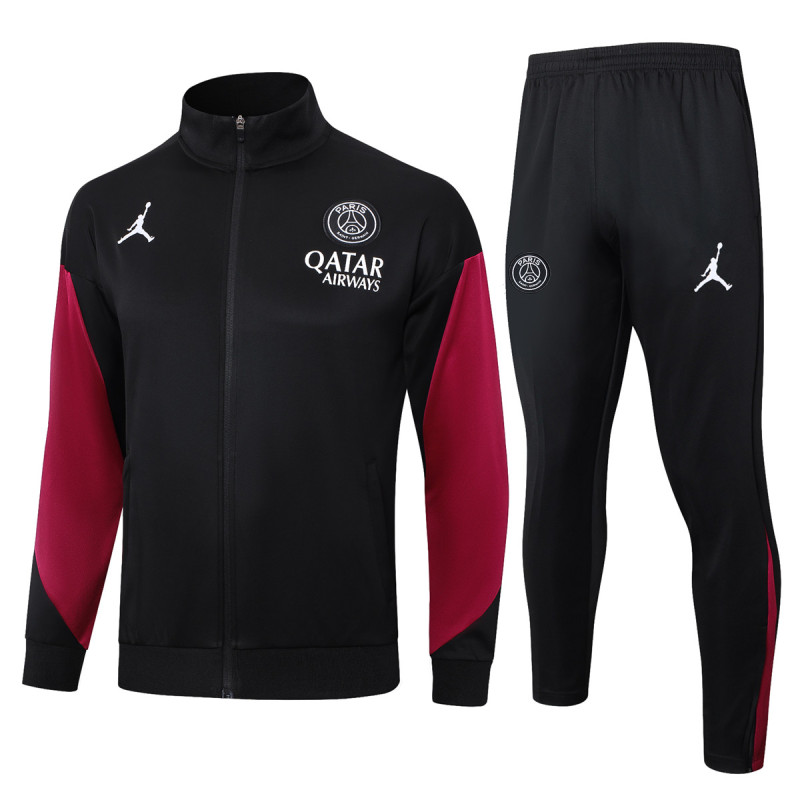 Mens PSG x Jordan Jacket + Pants Training Suit Black 2024/25