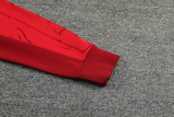 2024 JOM Red Half Pull Tracksuit #809(半拉链)