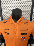 2024 McLaren #4 Polo Yellow Black Racing Suit