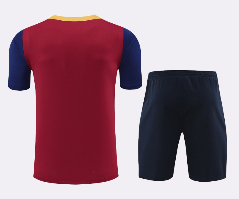 24-25 Mens  Barcelona  Red Training Short Suit