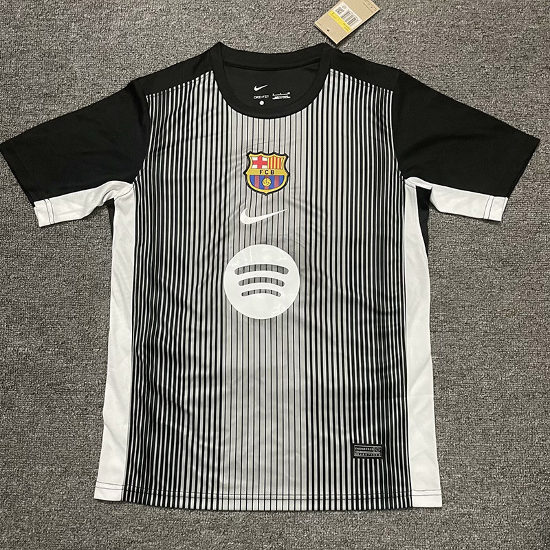 24-25 Mens  Barcelona White Black Training shirts